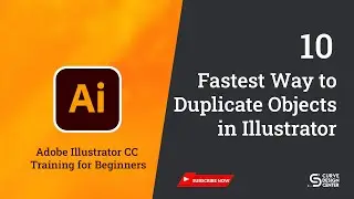 Fastest Way to Duplicate Objects in Illustrator | Adobe Illustrator CC Training for Beginners