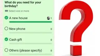 Make one or multiple poll questions on WhatsApp
