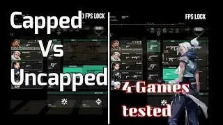 Fps Lock Vs No Fps Lock Test  - Low End PC [ 4 games Tested ]