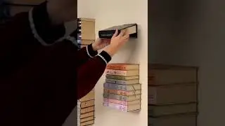 Настенные скрытые полки для книг