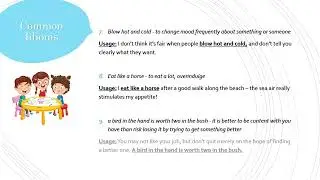Grammar Orbit: Idioms