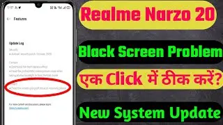 Realme Narzo 20 black screen calling problem solve/realme Narzo 20 incoming call black screen show