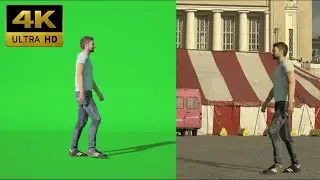 002 - Green Screen | Chroma Key | Character Man | 4K