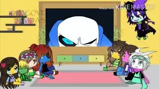 Deltarune and Undertale reacts to Sans vs Jevil