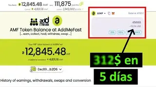 🔥 ADDMEFAST Gana Dinero con Puntos + Staking AMF