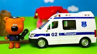 Мимимишки. Мультик  для детей ПОЛИЦЕЙСКАЯ МАШИНКА