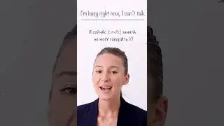 I'M BUSY, CAN'T TALK in Russian 