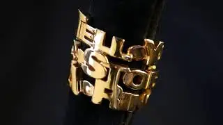 Tell your story with ring - gold plated (v01)