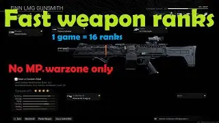 CoD Warzone: Fast way to RANK weapons without MP. Warzone only.