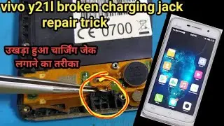 Vivo y21L how to fix charging port   #jumping #charging_port