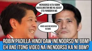 Video ni BBM na Inendorso SI Robin Padilla, Taliwas ito sa Sinabi ni Robin na Hindi sya Inendorso!
