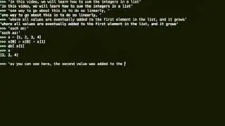 Linear Summation of Integers in a Python List