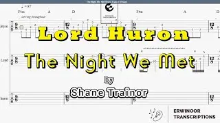 The Night We Met - Lord Huron (Shane Trainor cover) Guitar TABS ONLY !!!