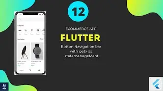 Flutter ECommerce App bottom navigation Bar with getx part one | بالعربي