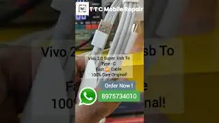 Vivo 2.0 Usb To Type - C Data Cable 100% Care Original (TTC Mobile Repair ) @ttchchannel1