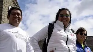 Arleen González en el Canal de la Mancha en busca de la triple corona