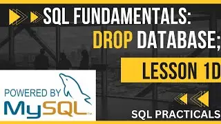 SQL LESSON 4:HOW TO DROP DATABASE | REMOVE DATABASE | SQL PRACTICALS | DROP DATABASE dbname;