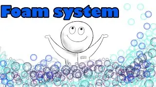 High expansion foam system. Fire suppression foam system. How foam extinguishes a fire, how the s...