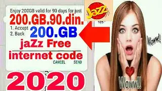 Mobilink free internet code 2020 | Jazz free internet Code 2020 3g |Jazz Free internet New code 2020