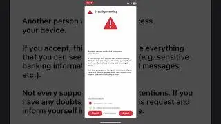 How to install Anydesk on the iPhone and accept the connection.