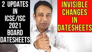 2 Big Changes in ICSE/ISC 2021 Board Exams Datesheets/How to Prepare for iICSE/ISC Board Exams 2021