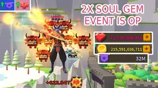 THE NEW 2x Soul gem Update on Giant simulator Is Insane! 72B Soul gems Roblox Giant simulator!