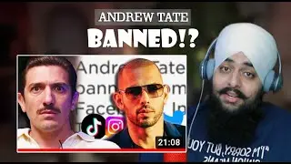 Andrew Schulz: Andrew Tate BANNED from ALL Social Media Reaction Indian REACT | Flagrant Clips