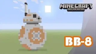 Minecraft: Pixel Art Tutorial and Showcase: BB-8 (Star Wars: The Force Awakens)