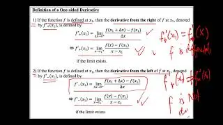 Differentiability and Continuity of a Function at a given number c