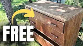 AMAZING SALVAGE of a smelly, damaged old chest of drawers - furniture refinishing & restoration