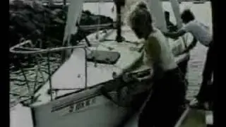 Corsair тримаран. Транспортировка тримарана на трейлере.