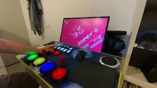 DIY ultimate rhythm game controller. Unnamed SVDX clone first test.