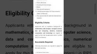 RIPS Summer Internship in USA 