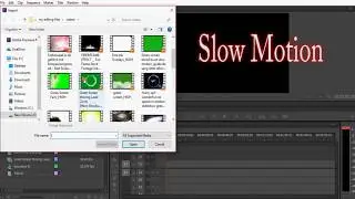 Slow Motion Effect Tutorial in adobe premiere pro