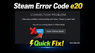 How to Fix Steam Error Code E20 - Complete Guide 2026