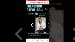 “Esta Noche”  (FRANCISCO CALVILLO/cantante)