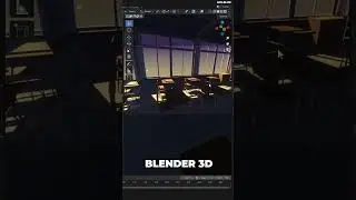3D Japan Anime Classroom #blender3d