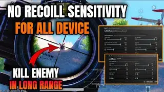Bgmi 3.1 Update Zero Recoil sensitivity For Gyro player'' Bgmi Laser Spray Sensitivity "