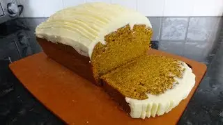 Pumpkin Loaf Cake & Cream Cheese Frosting