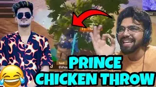 OMEGAA REACTION ON PRINCE CHICKEN THROW😂