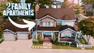 SUBURBAN FAMILY CONDO'S 🤍🕊️ Not So Berry Challenge Speed Build + CC Links | The Sims 4