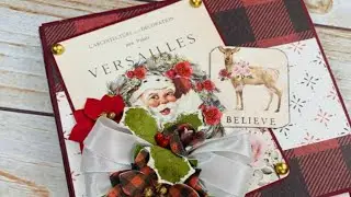 5x5 Wallet Style Album Tutorial with Prima Christmas in the Country