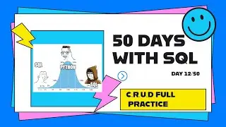 DAY 12/50 || 50 DAYS SQL HARD CHALLENGE || C.R.U.D PRACTICE💥💥💥🔥🔥🔥