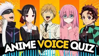Guess ANIME by VOICE 🔥  Anime Voice Quiz 🎵🔍