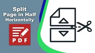 How to split a page in half horizontally in PDF XChange Editor