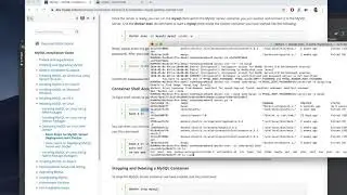 mysql as a docker container