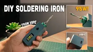 [Satisfying] Compact DIY Soldering Iron – Melts Solder in 8 Seconds!