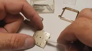 Rebirth of a square gold filled wrist watch