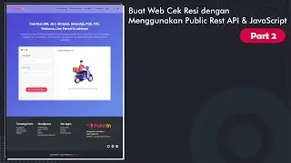Bagian 2 proses pembuatan web untuk cek resi menggunakan JavaScript tanpa PHP & Database | NineCode