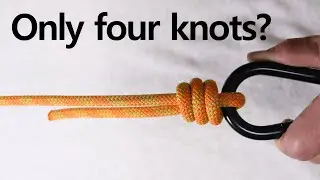 4 Climbing CARABINER Connection Knots ! 👍